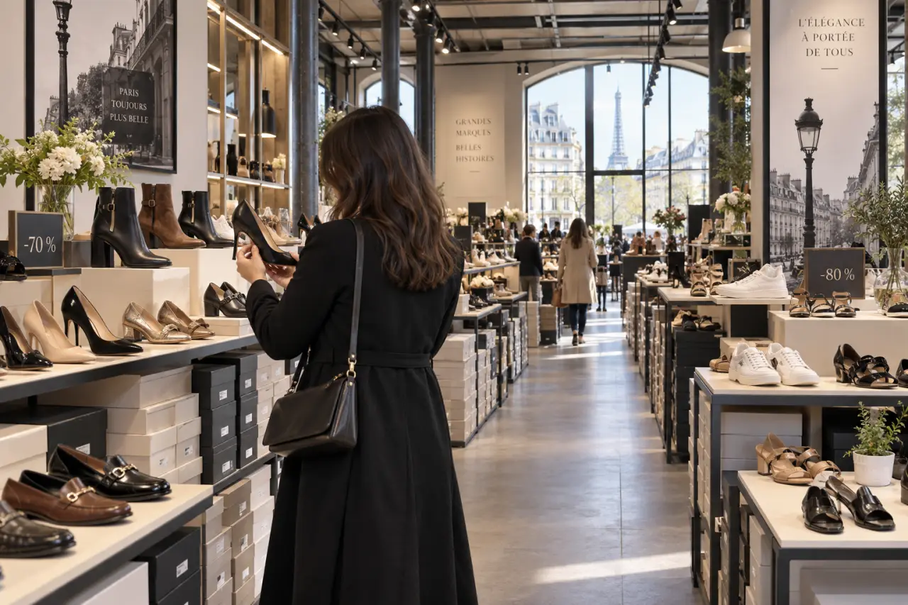 Outlet chaussures femme à Paris : où profiter de -80 % sans sacrifier la pointure ni la qualité ?