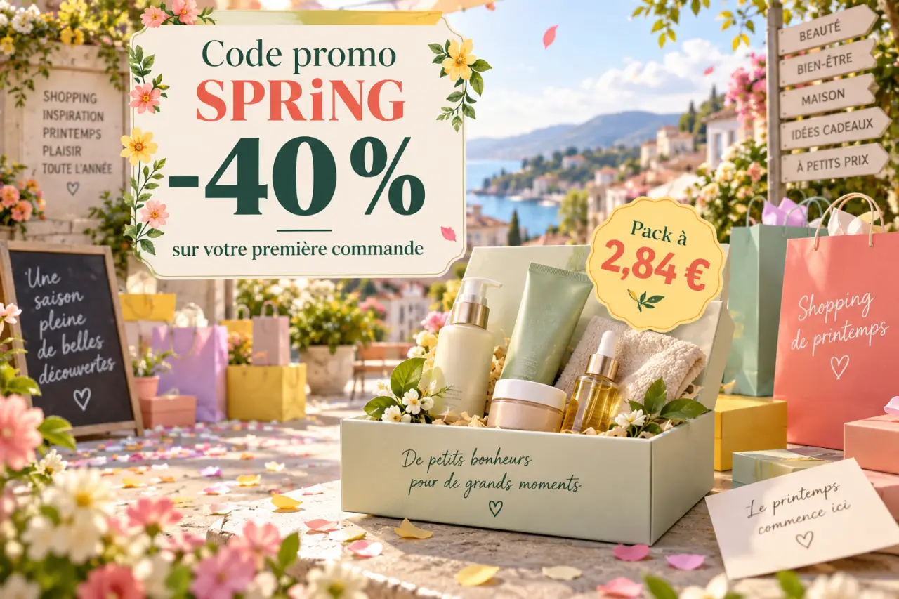 Code promo SPRiNG : le -40 % de première commande face au pack à 2,84 €