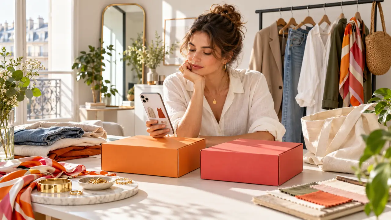 Sélection d’accessoires de mode comparant Temu et AliExpress
